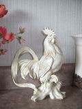 French Country Ivory Rooster-French Country,Rooster,Ivory rooster,Rooster Statue,French Shabby